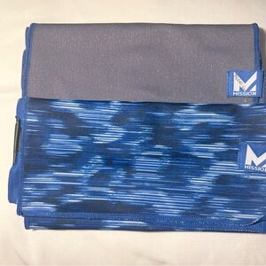 Mission Blue & Gray Cooling Towel x2